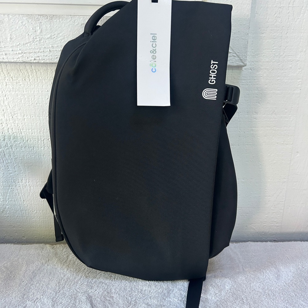 Cote&Ciel Isar Small Ecoyarn Backpack Black 13 Inch Laptop Bag 28470 NWT